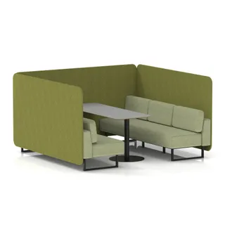 Brixworth Bench Booth in Two Tone