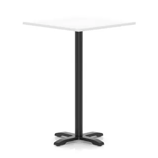 Italia Square Poseur Table With Cross Base