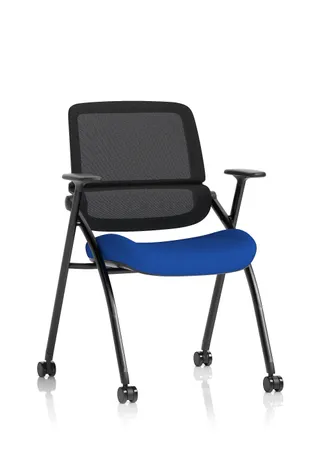 EE - Capra Mesh Back Folding Office Training Chair With Sliding Arms