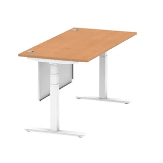 Air Height Adjustable Desk With Cable Ports