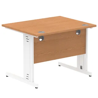 Impulse Straight Desk Cable Managed Leg