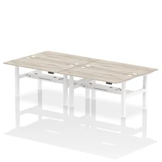 1600 / Grey Oak / White Frame