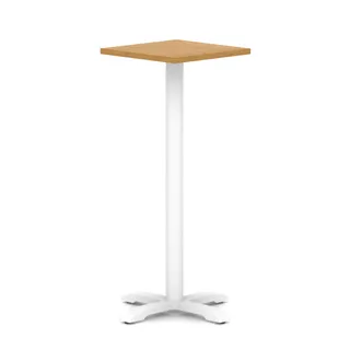 Italia Square Poseur Table With Cross Base