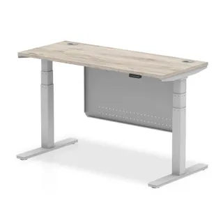 Air Height Adjustable Slimline Desk With Cable Ports