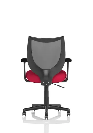 Camden Medium Back Black Mesh Task Operator Office Chair With Arms
