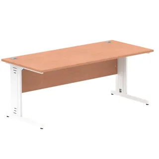 Impulse Straight Desk Cable Managed Leg