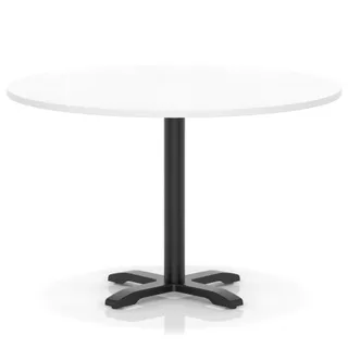 Italia Round Poseur Table With Cross Base