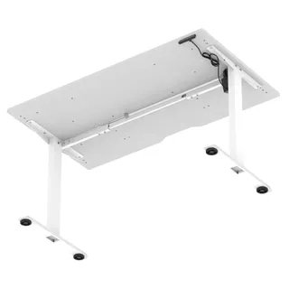 Air Lite Height Adjustable Desk With Scalloped Edge