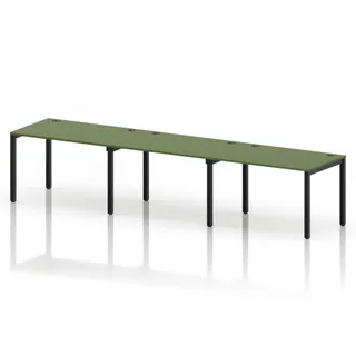 Impulse Single Row Bench Desk - 3 Person
