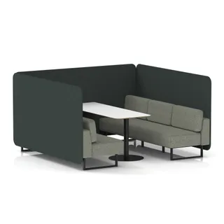 Brixworth Bench Booth in Two Tone