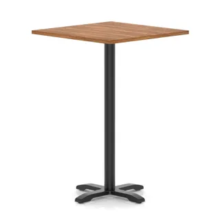 Italia Square Poseur Table With Cross Base