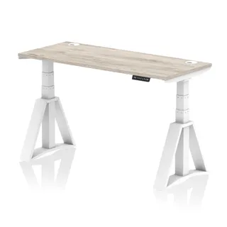 Air Height Adjustable Slimline Desk With Cable Ports