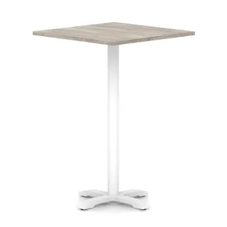 EE - Italia Square Poseur Table With Cross Base