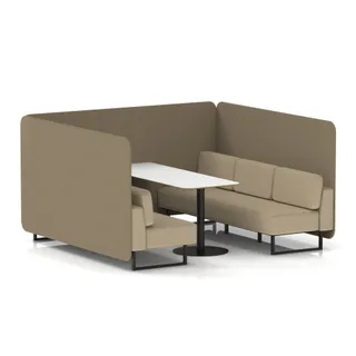 Brixworth Bench Booth in Two Tone