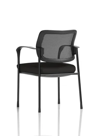 Brunswick Deluxe Medium Back Stacking Visitor Office Chair with Arms