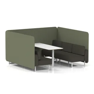 Brixworth Bench Booth in Two Tone
