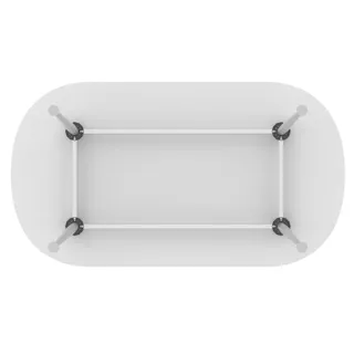 Impulse Boardroom Table With Silver Leg Frame