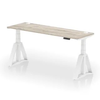 Air Height Adjustable Slimline Desk With Cable Ports