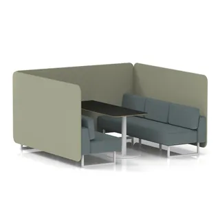 Brixworth Bench Booth in Two Tone