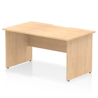 Impulse Scalloped Edge Straight Desk Panel End Leg