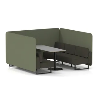 Brixworth Bench Booth in Two Tone