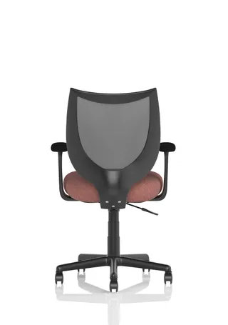 Camden Medium Back Black Mesh Task Operator Office Chair With Arms