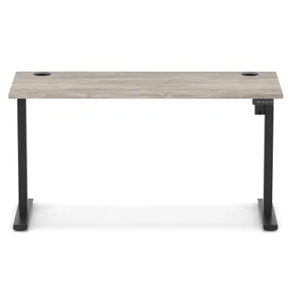 Air Lite Height Adjustable Slimline Desk With Cable Ports