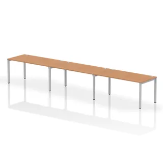 Impulse Single Row Bench Desk - 3 Person