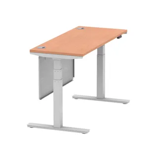 Air Height Adjustable Slimline Desk With Cable Ports