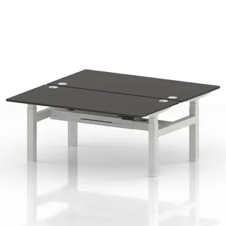 Air Back-to-Back Height Adjustable Bench Desk - 2 Person