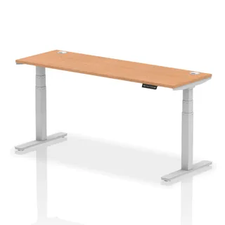 EE - Air Height Adjustable Slimline Desk With Cable Ports