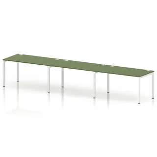 Impulse Single Row Bench Desk - 3 Person