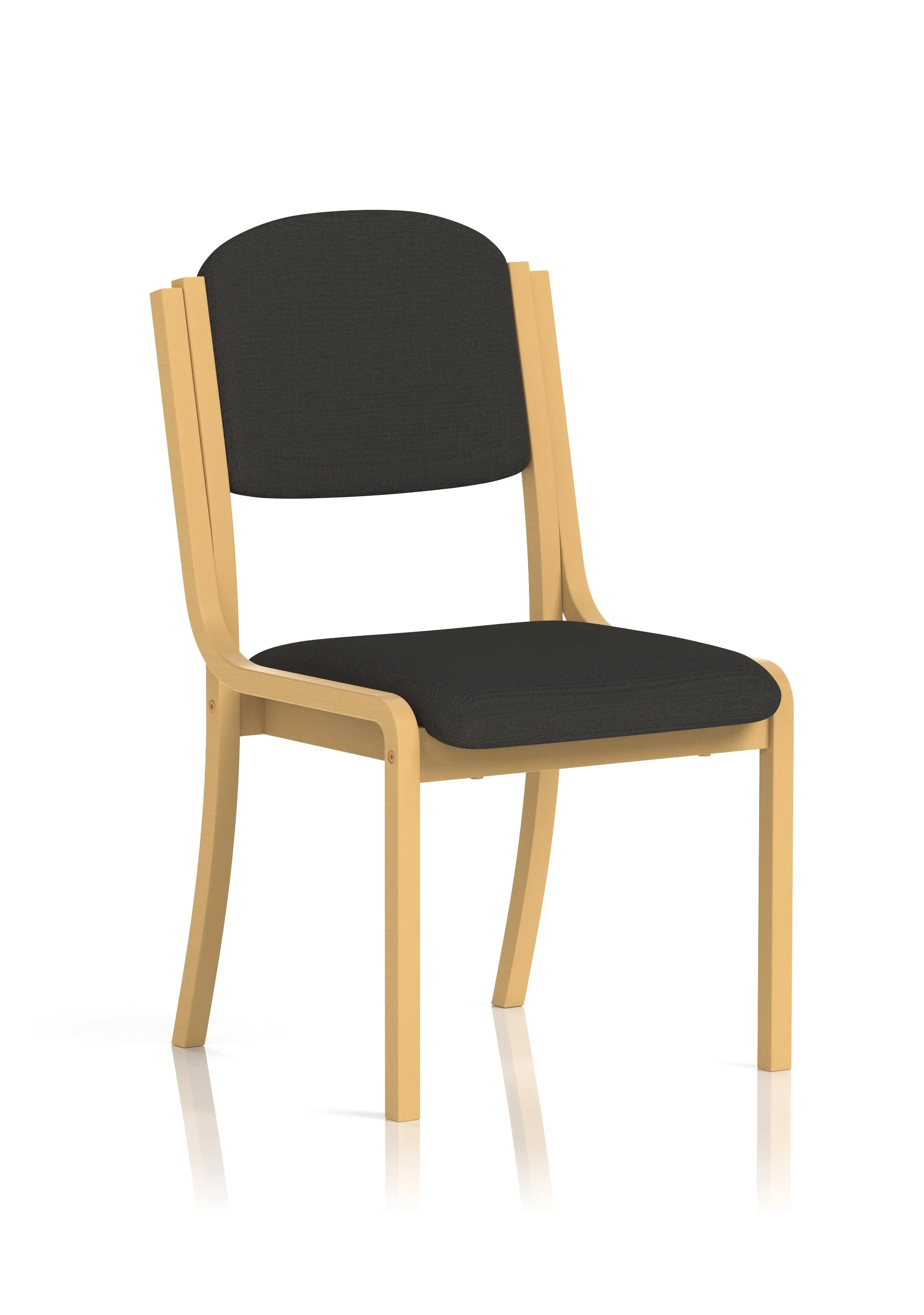 EE - Madrid Wooden Frame Visitor Chair with Arms