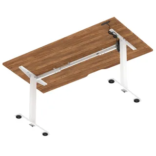 Air Lite Height Adjustable Desk With Scalloped Edge