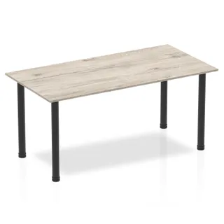 Impulse Straight Table With Post Leg
