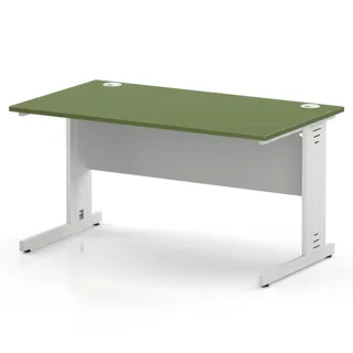 Impulse Straight Desk Cable Managed Leg