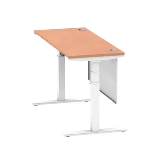 Air Height Adjustable Slimline Desk With Cable Ports