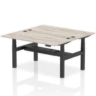 OE - Air Back-to-Back Height Adjustable Bench Desk - 2 Person