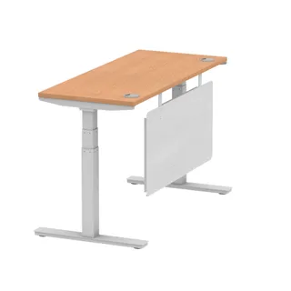 Air Height Adjustable Slimline Desk With Cable Ports