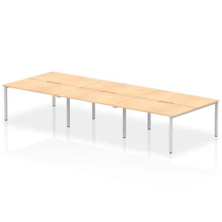 Evolve Plus B2B Bench Desk - 6 Person
