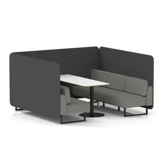 Brixworth Bench Booth in Two Tone