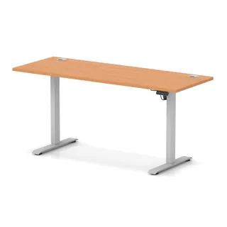 EE - Air Lite Height Adjustable Slimline Desk With Cable Ports
