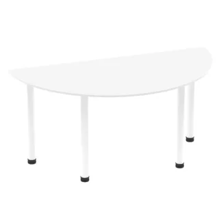Impulse Semi-Circle Table With Post Leg