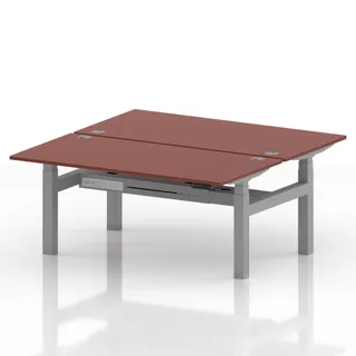 Air Back-to-Back Height Adjustable Bench Desk - 2 Person