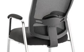 Portland Medium Mesh Back (Straight Leg) Visitor Chair with Arms