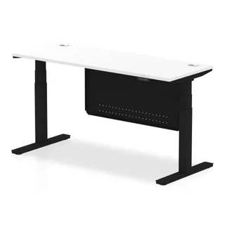 Air Height Adjustable Slimline Desk With Cable Ports