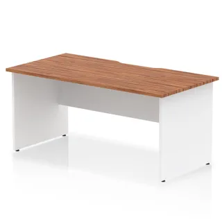 Impulse Scalloped Edge Straight Desk Panel End Leg