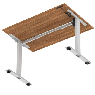 Air Lite Height Adjustable Desk With Scalloped Edge