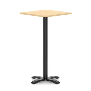 Italia Square Poseur Table With Cross Base