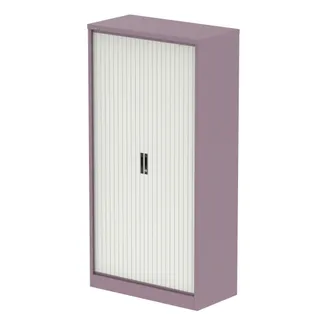 EE - Qube Side Tambour Cupboard With Shelves